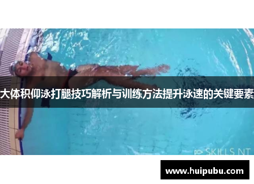 大体积仰泳打腿技巧解析与训练方法提升泳速的关键要素